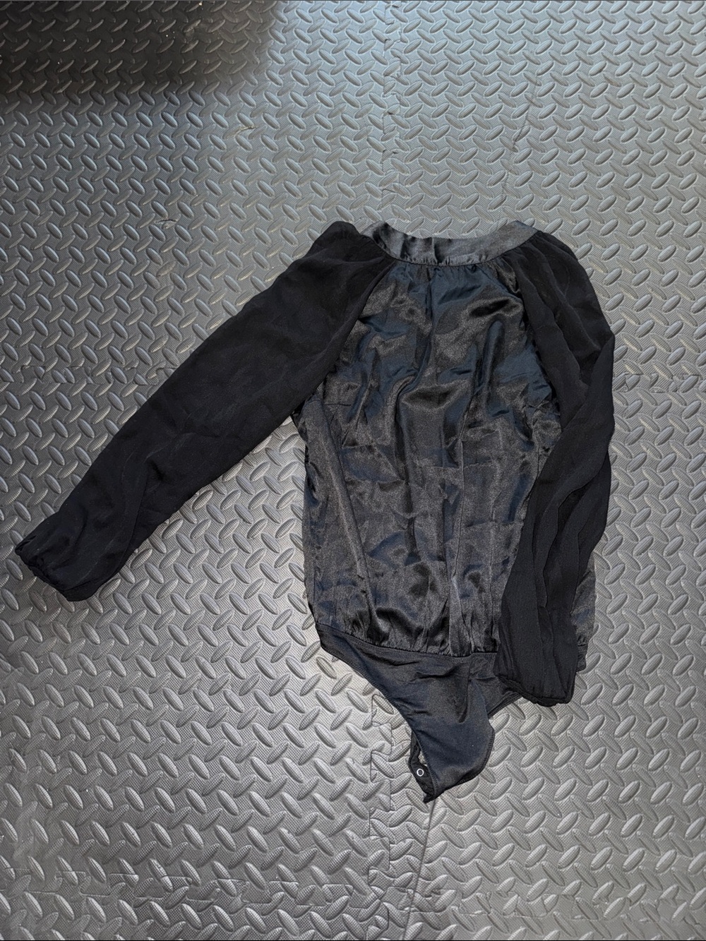 Abercrombie & Fitch Black Long-Sleeve Women's Bodysuit